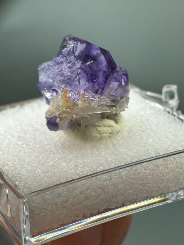 Fluorite from Fujian, China, individual mineral specimen view 7