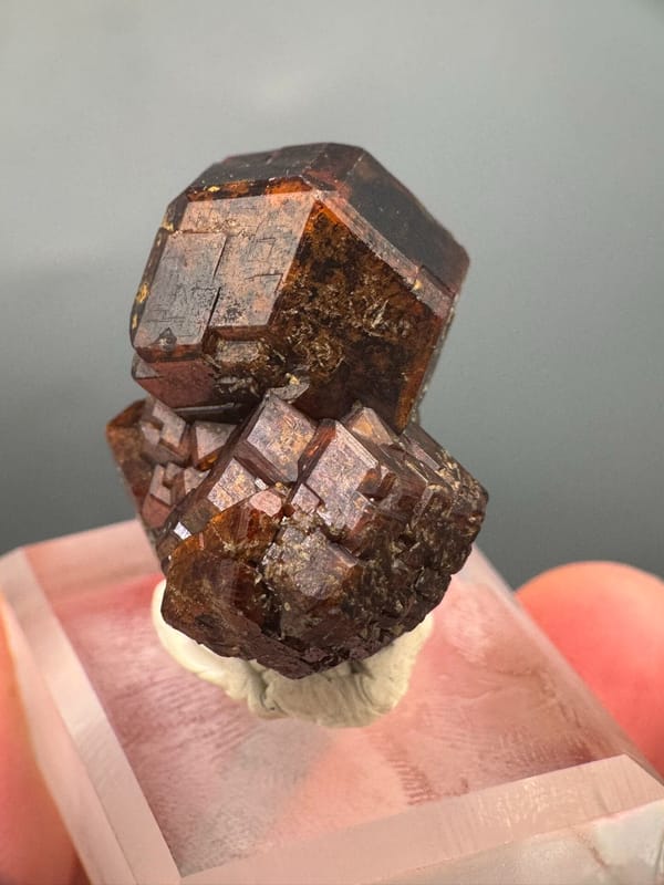Garnet from Hebei, China, individual mineral specimen view 1