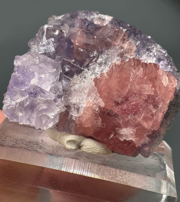 Rhodochrosite from Wuzhou, Guangxi, China, individual mineral specimen view 4