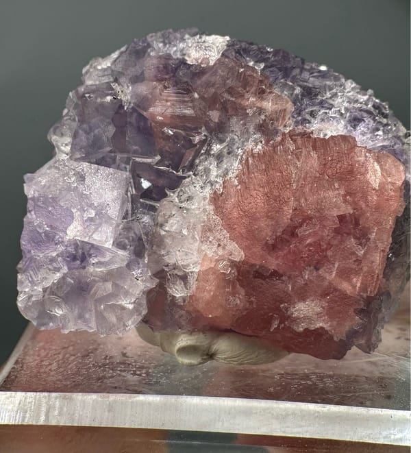 Rhodochrosite from Wuzhou, Guangxi, China, individual mineral specimen view 7