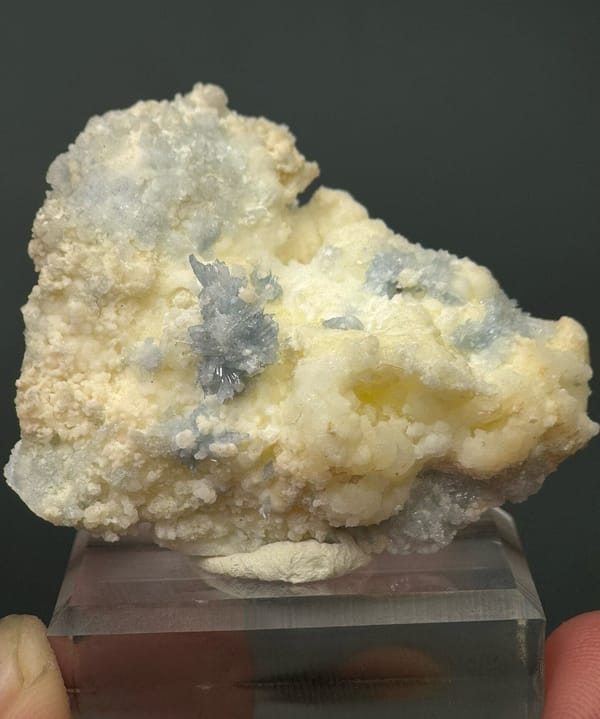 Celestine from Fujian, China, individual mineral specimen view 2
