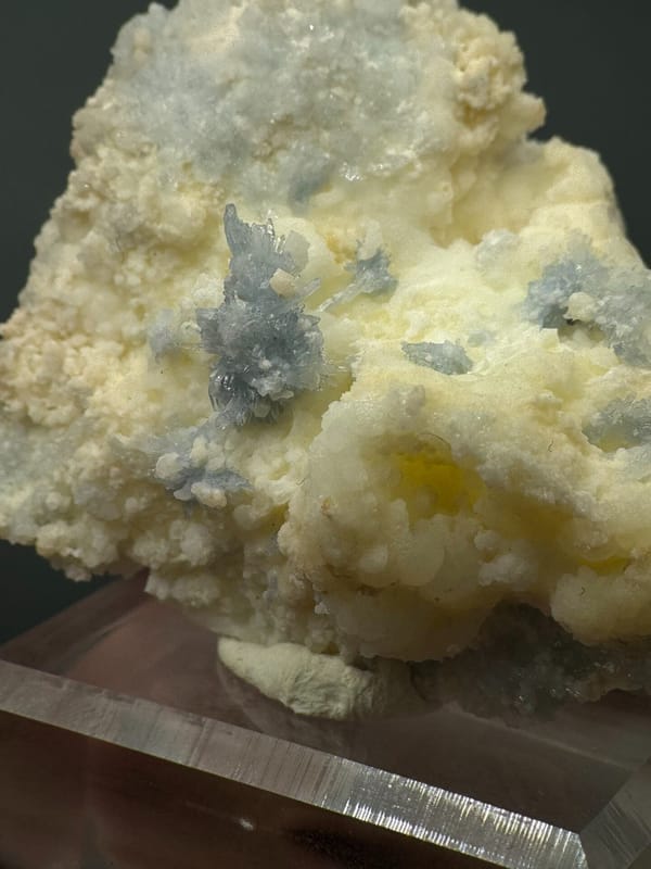 Celestine from Fujian, China, individual mineral specimen view 4