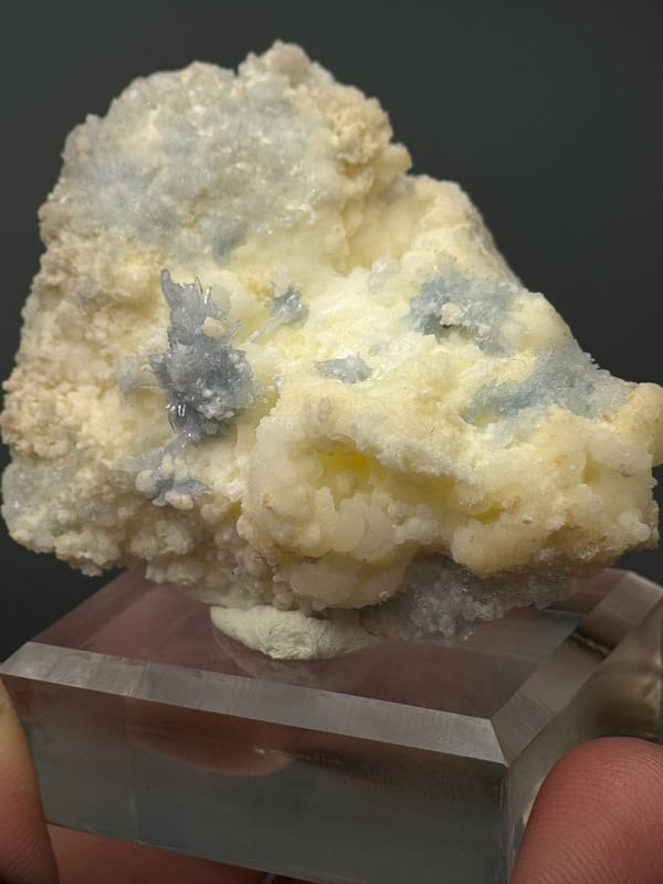 Celestine from Fujian, China, individual mineral specimen view 6