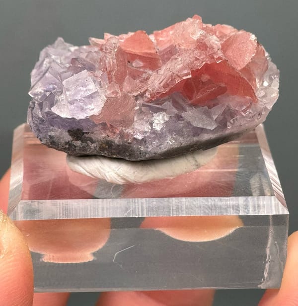 Fluorite from Wuzhou, Guangxi, China, individual mineral specimen view 2