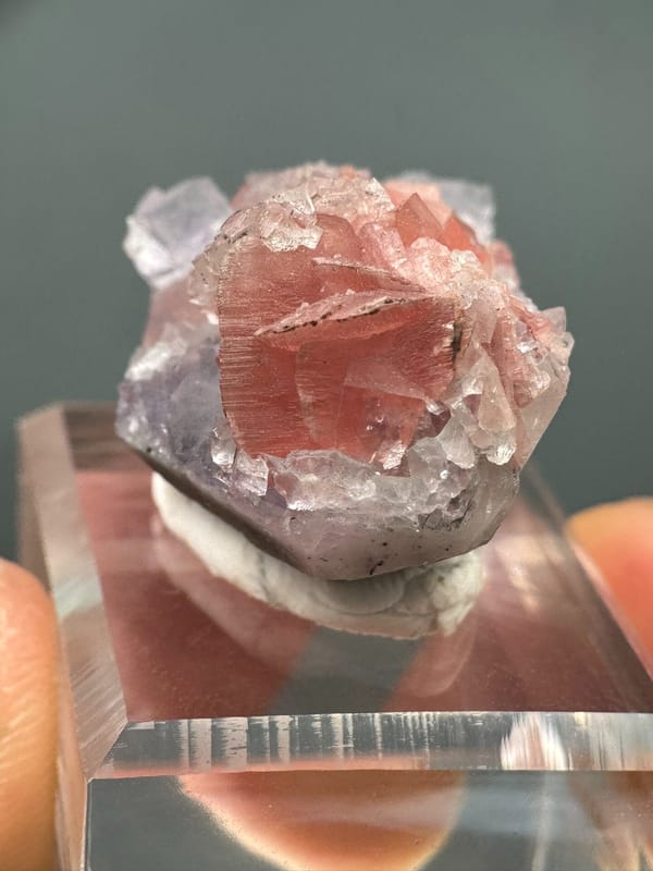 Fluorite from Wuzhou, Guangxi, China, individual mineral specimen view 4