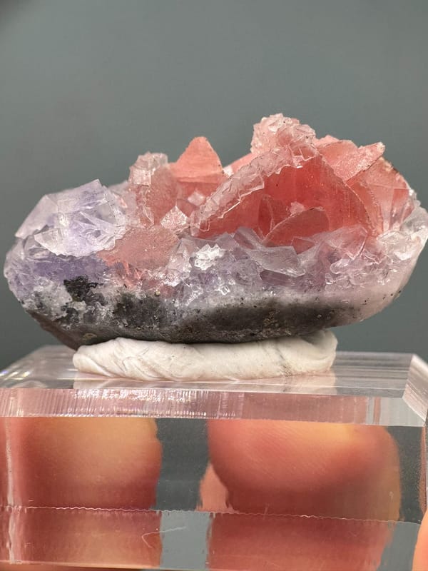 Fluorite from Wuzhou, Guangxi, China, individual mineral specimen view 5