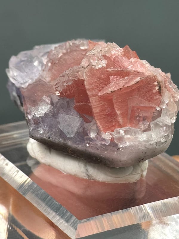 Fluorite from Wuzhou, Guangxi, China, individual mineral specimen view 6