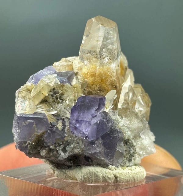 Calcite from Fujian, China, individual mineral specimen view 1