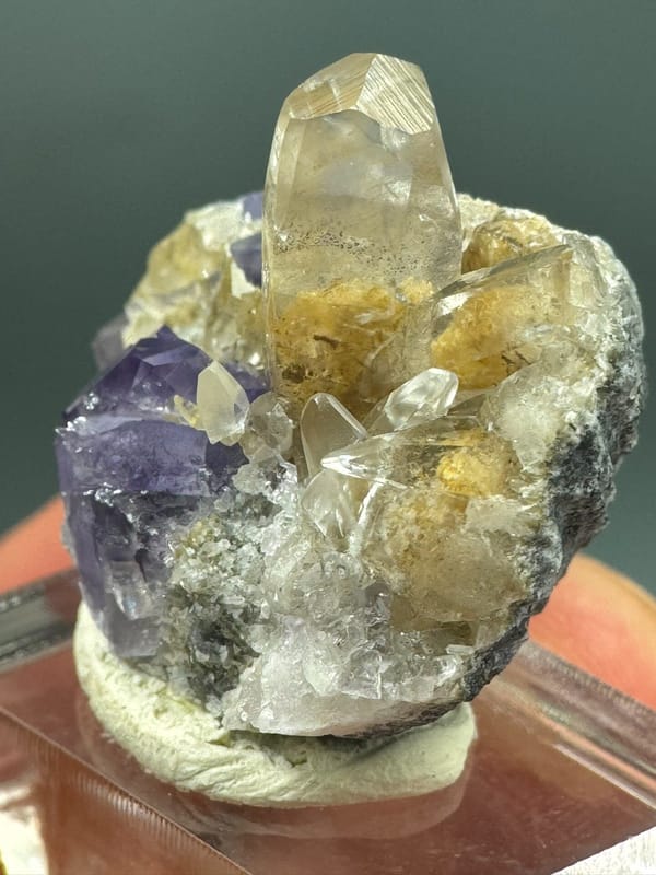 Calcite from Fujian, China, individual mineral specimen view 2