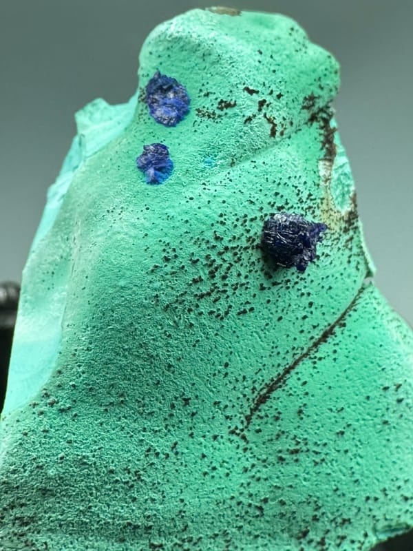 Azurite from Anhui, China, individual mineral specimen view 4