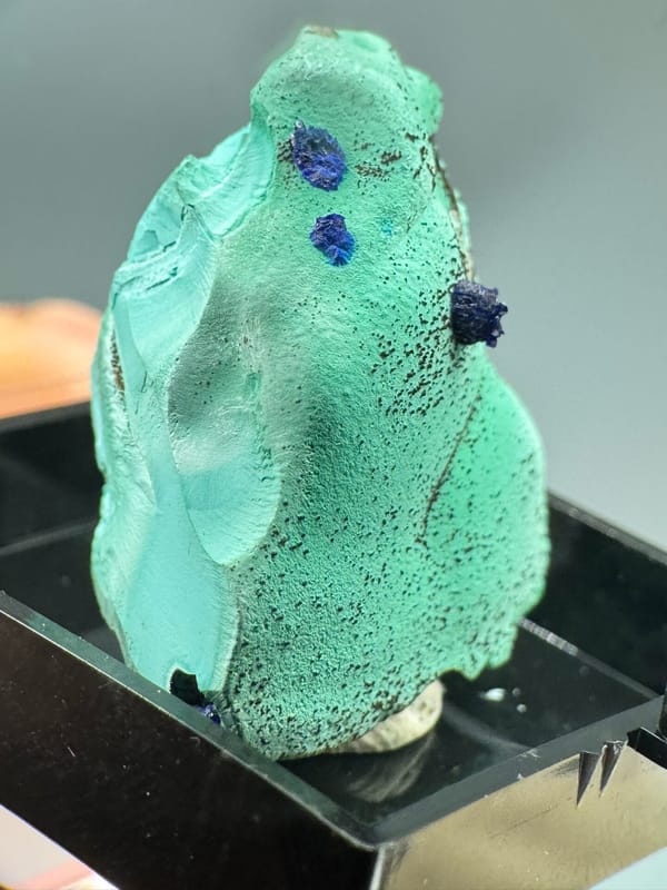 Azurite from Anhui, China, individual mineral specimen view 5