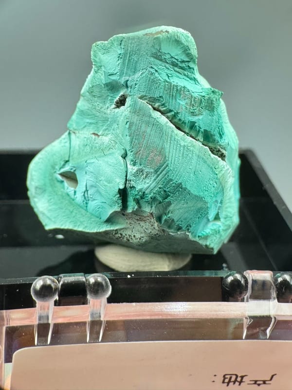 Azurite from Anhui, China, individual mineral specimen view 6