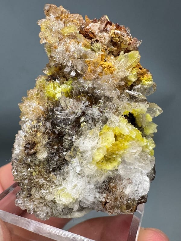 Creedite from Guizhou, China, individual mineral specimen view 4