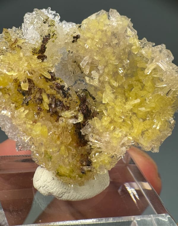 Creedite from Guizhou, China, individual mineral specimen view 3