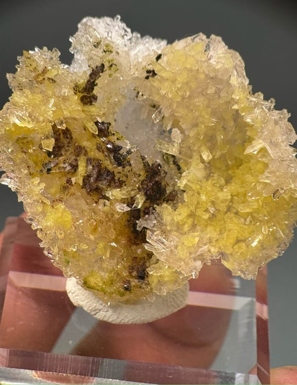 Creedite from Guizhou, China, individual mineral specimen view 4