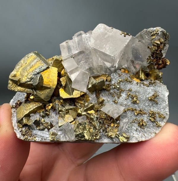 Chalcopyrite from Hebei, China, individual mineral specimen view 1