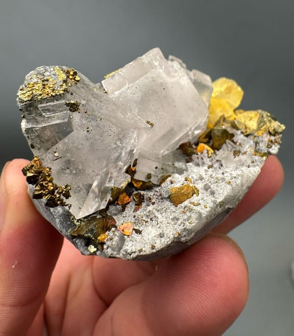 Chalcopyrite from Hebei, China, individual mineral specimen view 2
