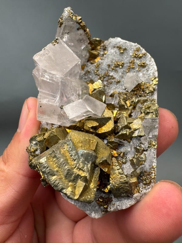 Chalcopyrite from Hebei, China, individual mineral specimen view 8