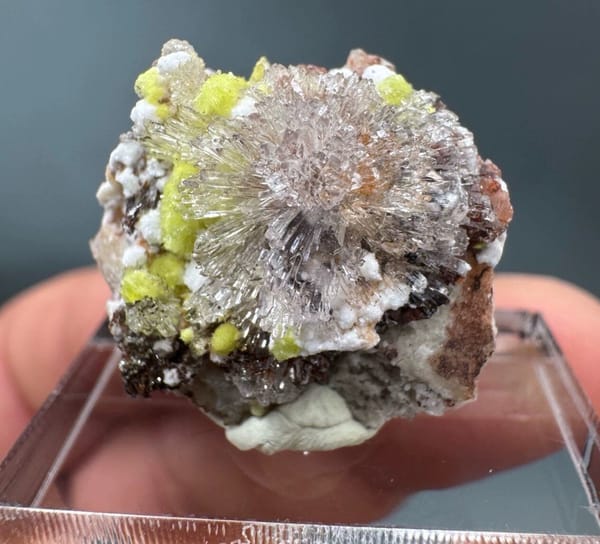 Creedite from Guizhou, China, individual mineral specimen view 1