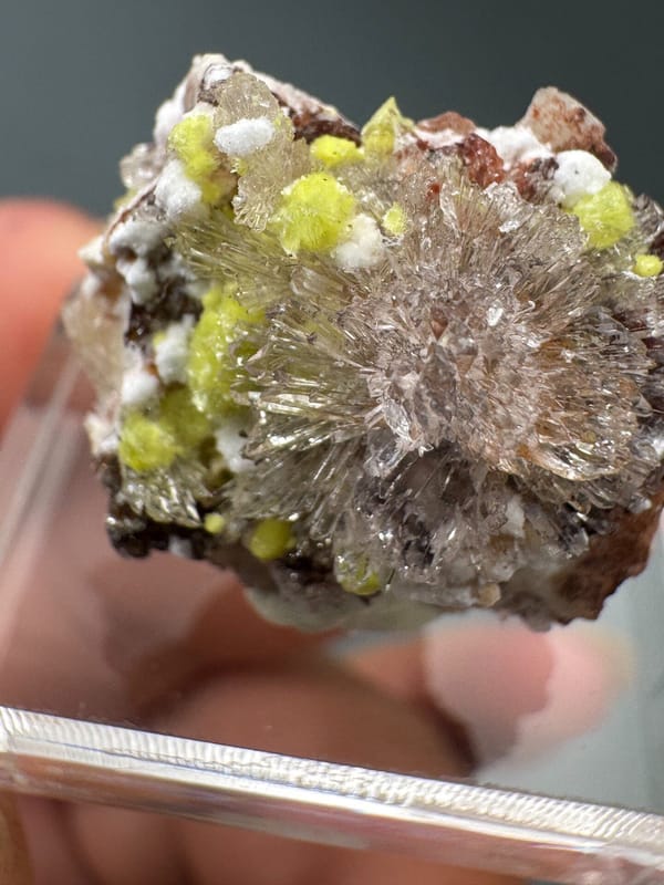 Creedite from Guizhou, China, individual mineral specimen view 3