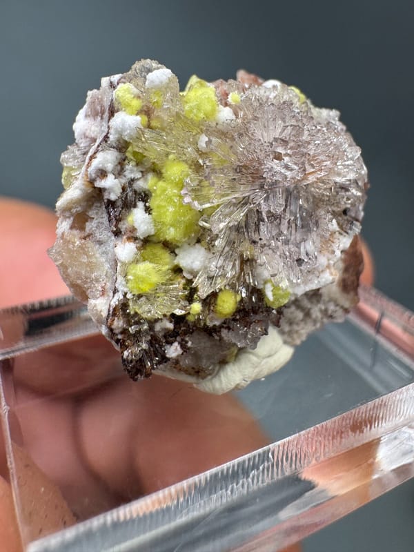 Creedite from Guizhou, China, individual mineral specimen view 4