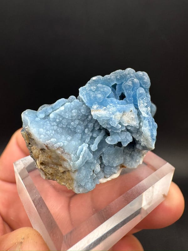 Plumbogummite from Guangxi, China, individual mineral specimen view 4