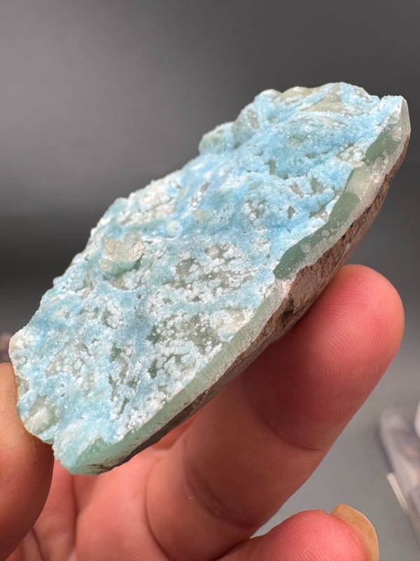 Hemimorphite from Yunnan, China, individual mineral specimen view 2