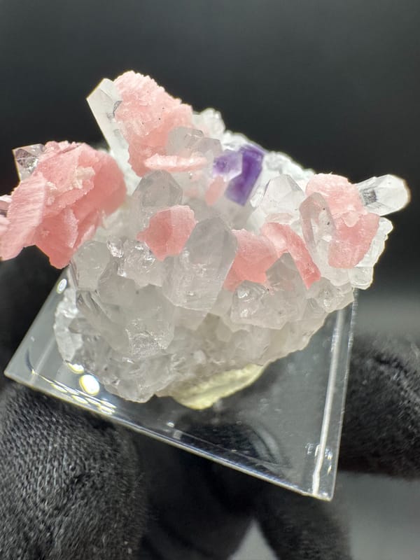 Rhodochrosite from Wuzhou, Guangxi, China, individual mineral specimen view 3