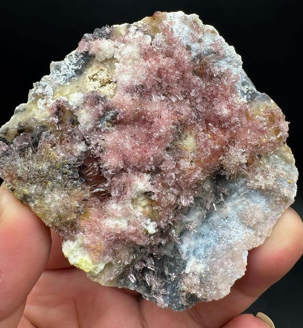 Creedite from Guizhou, China, individual mineral specimen view 2