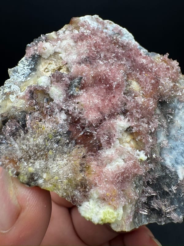 Creedite from Guizhou, China, individual mineral specimen view 4