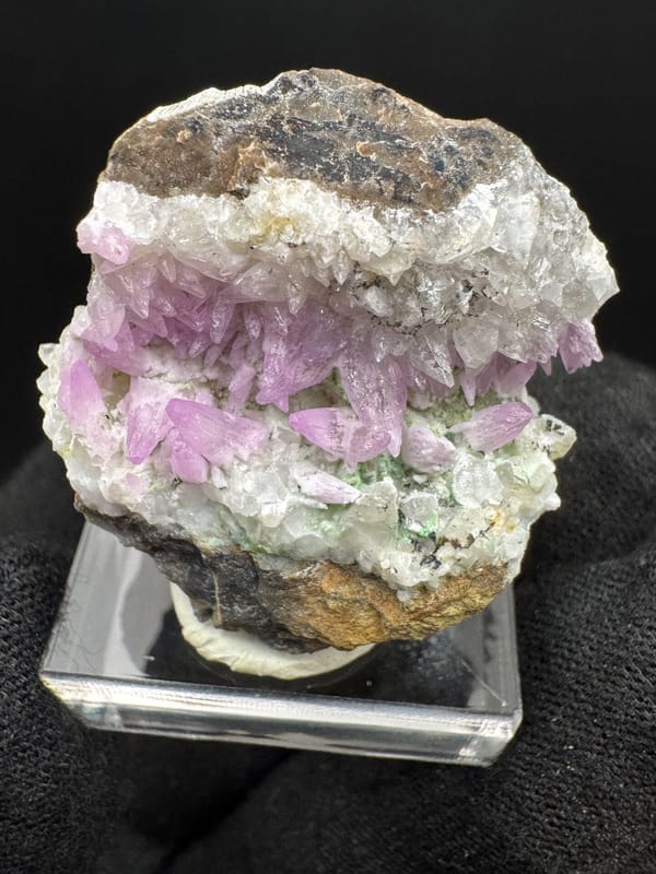 Cobaltoan calcite from Yunnan, China, individual mineral specimen view 7