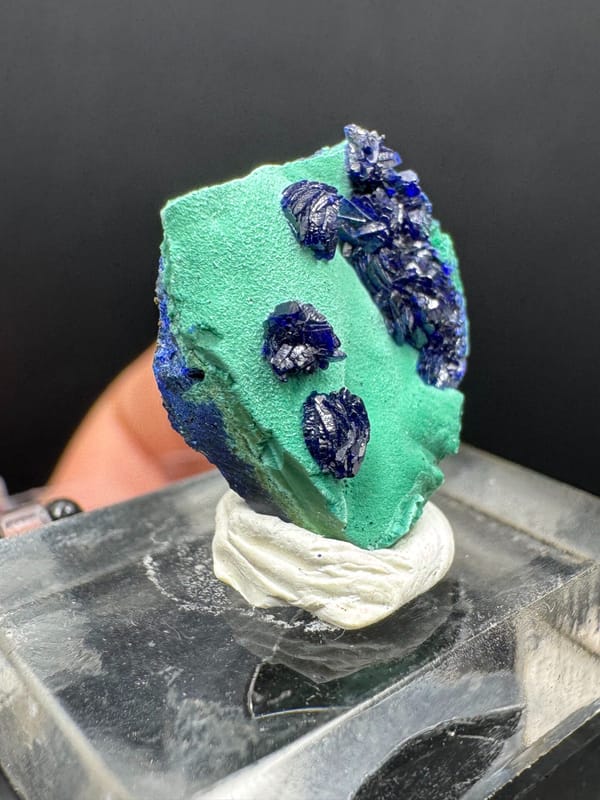 Azurite from Anhui, China, individual mineral specimen view 4