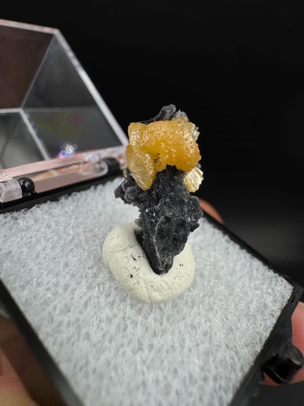 Stibiconite from Hunan, China, individual mineral specimen view 3