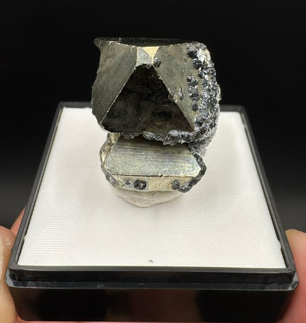 Pyrite from Peru, individual mineral specimen view 2