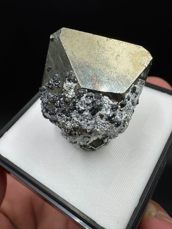 Pyrite from Peru, individual mineral specimen view 8