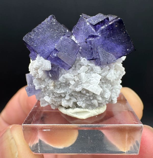 Fluorite from Xinjiang, China, individual mineral specimen view 1