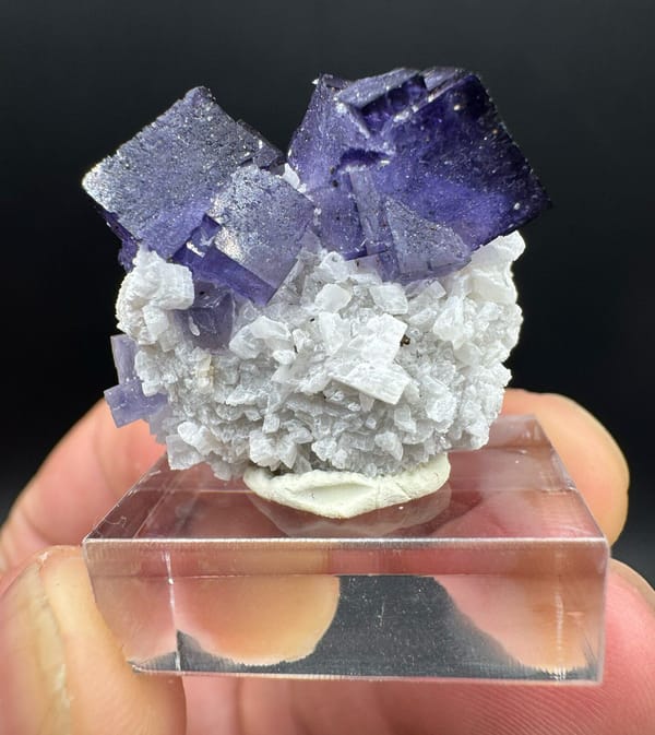 Fluorite from Xinjiang, China, individual mineral specimen view 2