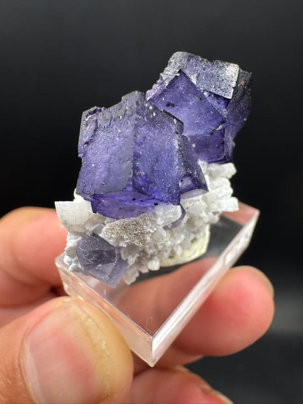 Fluorite from Xinjiang, China, individual mineral specimen view 4