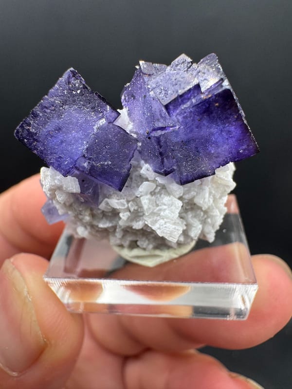 Fluorite from Xinjiang, China, individual mineral specimen view 5