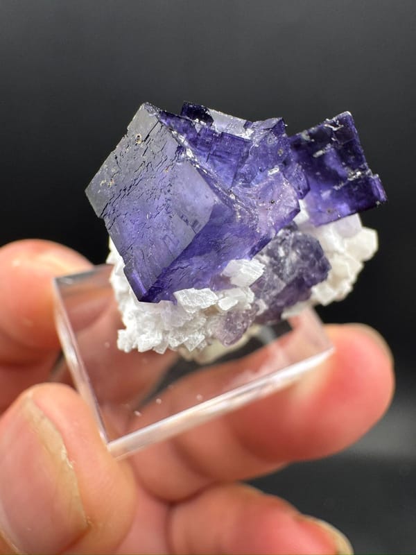 Fluorite from Xinjiang, China, individual mineral specimen view 6