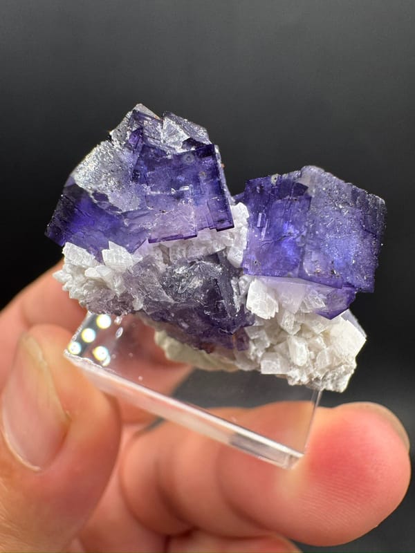 Fluorite from Xinjiang, China, individual mineral specimen view 7
