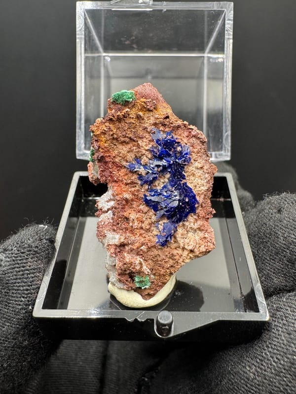 Azurite from Guizhou, China, individual mineral specimen view 1