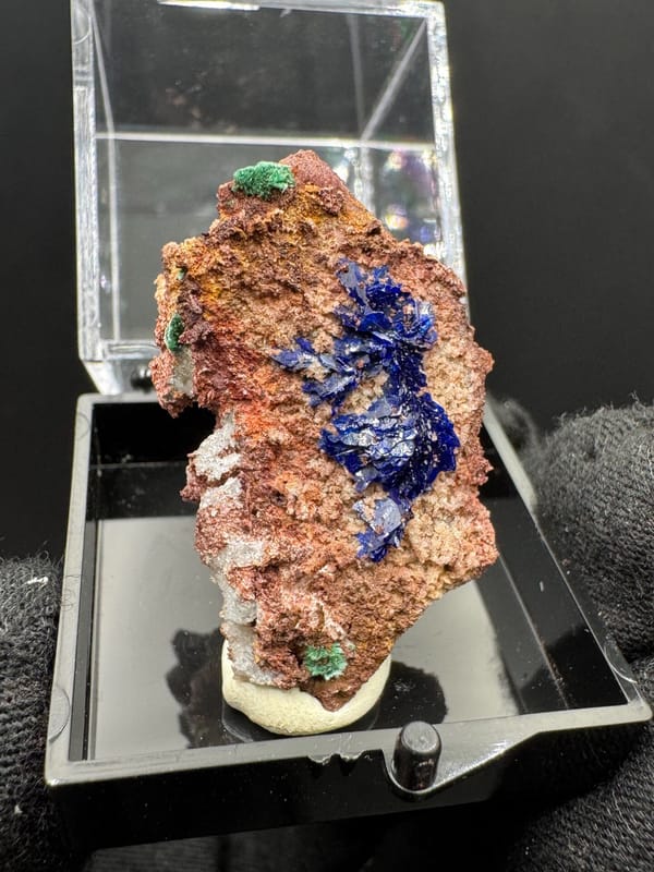 Azurite from Guizhou, China, individual mineral specimen view 2
