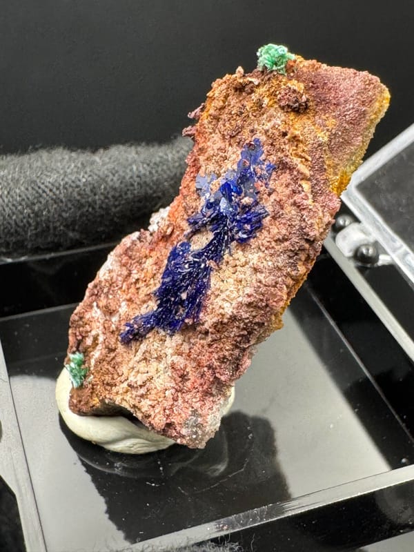 Azurite from Guizhou, China, individual mineral specimen view 3