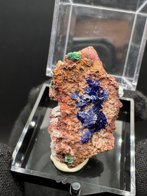 Azurite from Guizhou, China, individual mineral specimen view 6