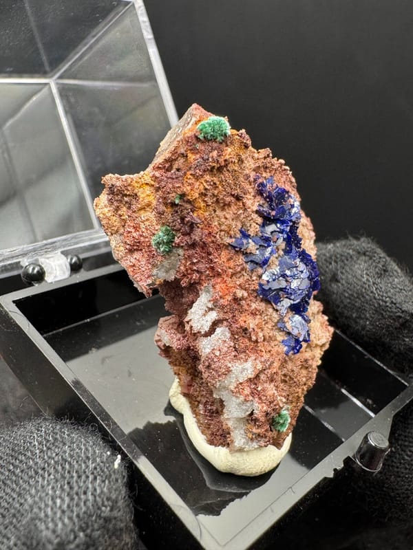 Azurite from Guizhou, China, individual mineral specimen view 7
