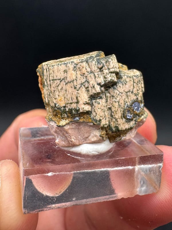 Potassium feldspar from Shandong, China, individual mineral specimen view 3