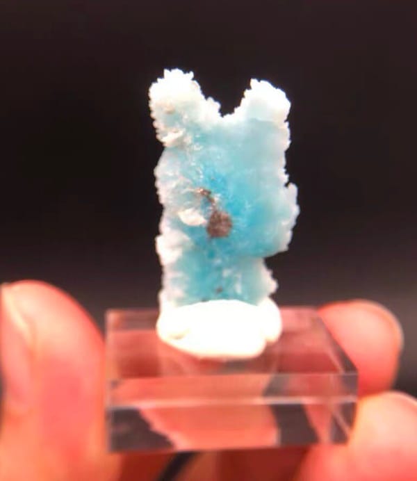 Hemimorphite from Guangdong, China, individual mineral specimen view 3
