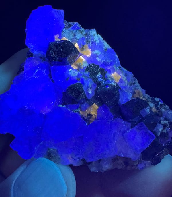 Galena from Wuzhou, Guangxi, China, individual mineral specimen view 2