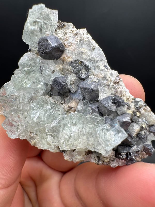 Galena from Wuzhou, Guangxi, China, individual mineral specimen view 7